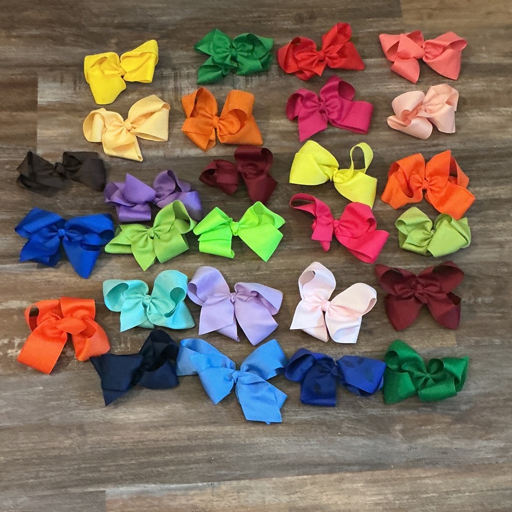 Colorful Kids Hair Bow Set